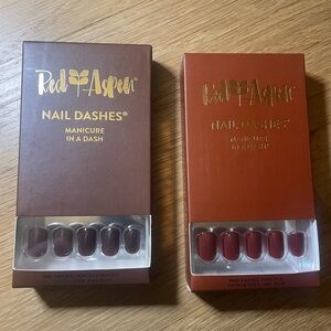 Red Aspen Nail Dashes - Browns Press-On Nails